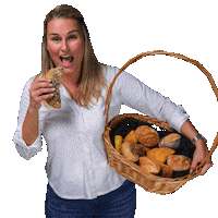 PBackstube food eating essen croissant Sticker
