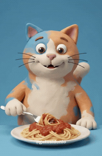Hungry Funny Cat GIF