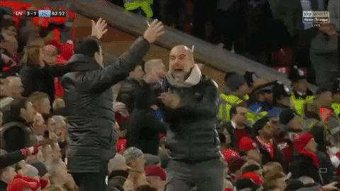 Pep-guardiola-reaction-liverpool GIFs - Get the best GIF on GIPHY