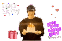 Happy Birthday Jg Sticker
