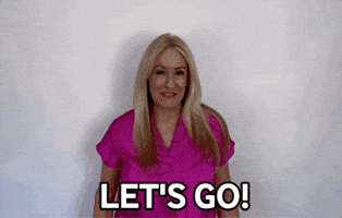 Happy Lets Go GIF by Vikki Downey