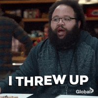 vomit throw up GIF by globaltv