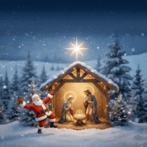 Birth Of Jesus Nativity GIF by FirstCry Parenting