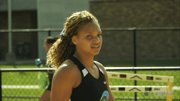 track & field smile GIF by GreenWave