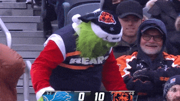Nfl Grinch GIF by Chicago Bears
