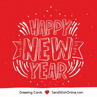 Happy New Year Fun GIF by sendwishonline.com