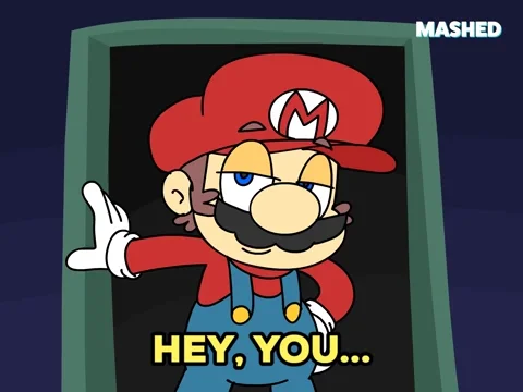 Super Mario Hello GIF by Mashed