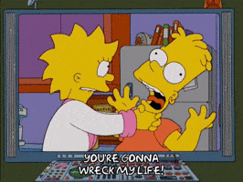choking bart simpson GIF