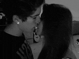 french kiss love GIF