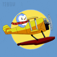 Flying Fly Away GIF by Pudgy Penguins