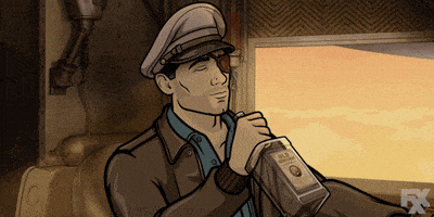 don't care drinking GIF by Archer