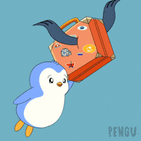 Traveling Out Of Office GIF by Pudgy Penguins