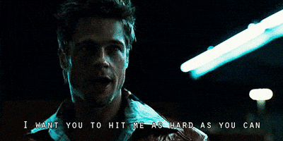 fight club brad pitt gif GIF