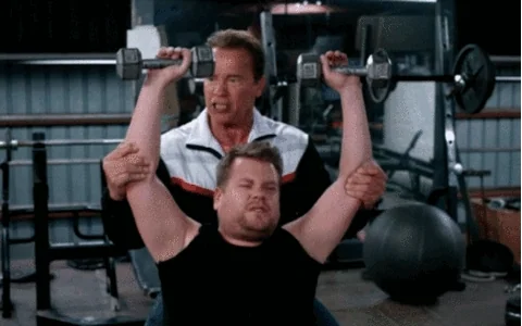 Tired Arnold Schwarzenegger GIF