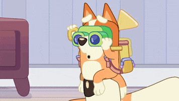 Look Peek GIF by Bluey