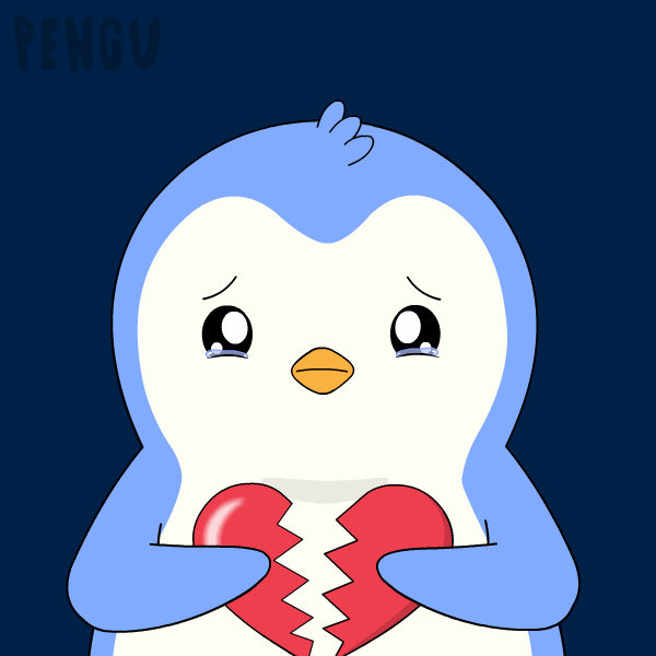 Sad Break Up GIF by Pudgy Penguins by pudgypenguins