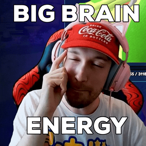 Big Brain Lol GIF by Friendly Neighbor Records by friendlyneighborrecords