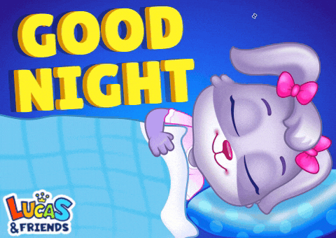 Good Night GIF by Lucas and Friends by RV AppStudios by rvappstudios
