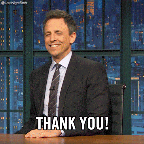 Seth Meyers Thank You GIF by Late Night with Seth Meyers by latenightseth