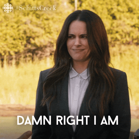 Proud Schitts Creek GIF by CBC by cbc
