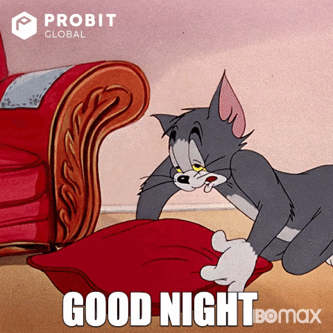 Sleepy Good Night GIF by ProBit Global by ProBitExchange