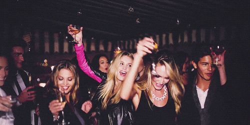 Giphy - candice swanepoel party hard GIF