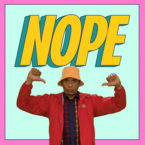 No Way Thumbs Down GIF