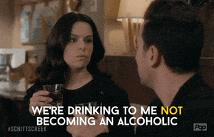 Pop Tv Drinking GIF by Schitt's Creek