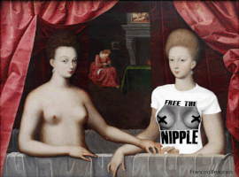 painting louvre by GIF IT UP