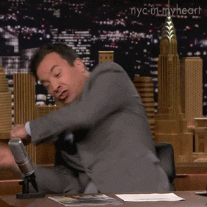 Giphy - Jimmy Fallon Fighting GIF