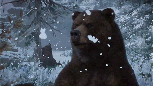 Giphy - Brown Bear Snow GIF by Xbox