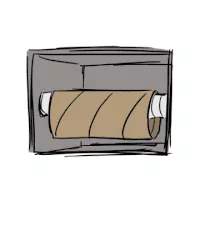 Paper Toilet GIF