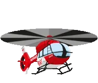 Helicopter Hubschrauber Sticker by DRF Luftrettung