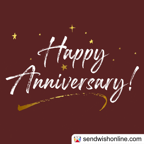 Happy Anniversary Wedding GIF by sendwishonline.com