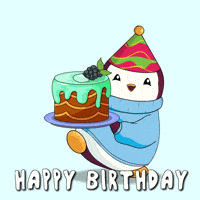 Celebrate Happy Birthday GIF by Pudgy Penguins