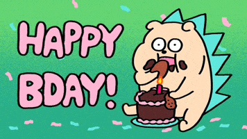 Happy Birthday Eating GIF by Holler Studios