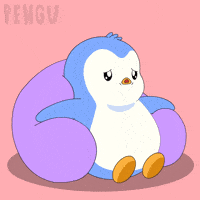 Tired Penguin GIF by Pudgy Penguins