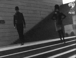 Posing Black And White GIF