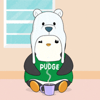 Tired Wake Up GIF by Pudgy Penguins