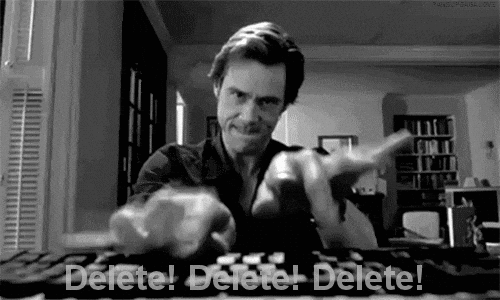 Giphy - delete black and white GIF