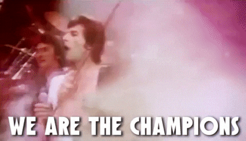 Giphy - We Are The Champions Win GIF by Queen