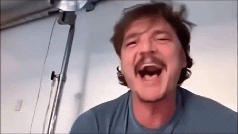 Giphy - Pedro Pascal Laughing GIF by Crafture