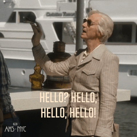 American Horror Story Hello GIF by AHS