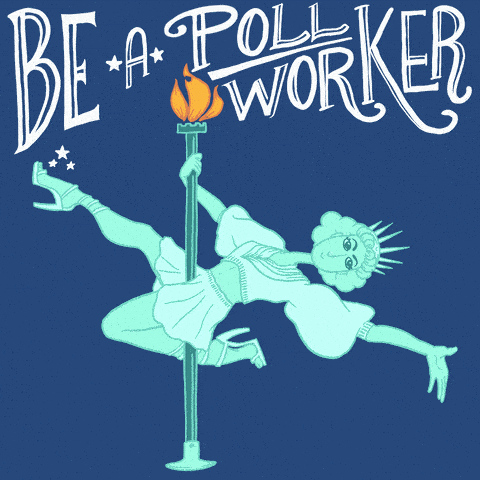 Be a Poll Worker Statue of Liberty