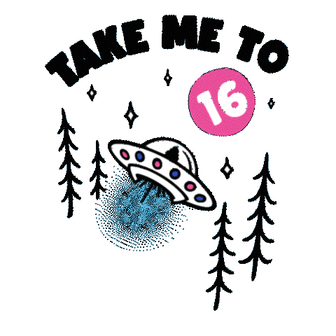 Take Me To Space Sticker by 16 Handles