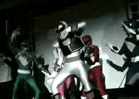 Power Rangers Dancing GIF