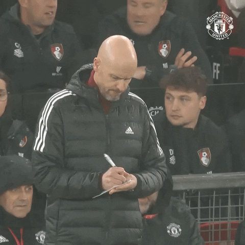 Writing Down The Boss GIF by Manchester United