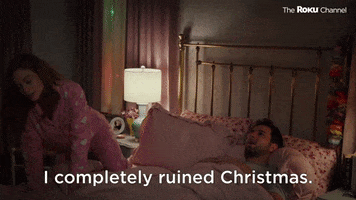 Skylar Astin Christmas Is Ruined GIF by The Roku Channel