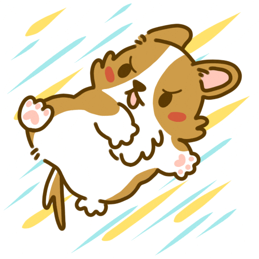 Welsh Corgi Fighting GIF by Lazy Corgi by lazycorgihk