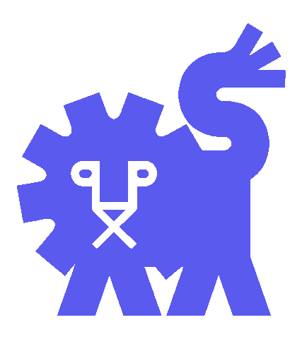 Lion Maxi Sticker by vsuzh